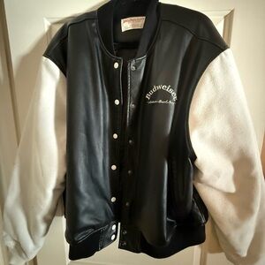 PacSun x Budweiser Varsity Leather Jacket